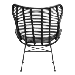 Fauteuil Jasmine - Rotan - Zwart -Puur Woood Winkel 10207009 0900
