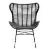 Fauteuil Jasmine - Rotan - Zwart