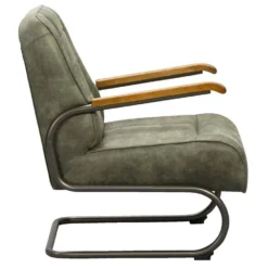 Fauteuil Ivar - Stof - Olijfgroen -Puur Woood Winkel 10207512 8000