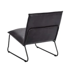 Fauteuil Cooper - Leatherlook - Grijs -Puur Woood Winkel 10207515 1200