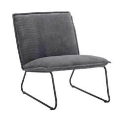 Fauteuil Cooper - Ribstof - Grijs