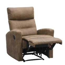 Relaxfauteuil Jackson - Stof - Lichtbruin -Puur Woood Winkel 10209886 0810