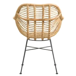 Eetkamerstoel Julan - Rotan/metaal - Naturel -Puur Woood Winkel 10300473 0900