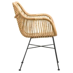 Eetkamerstoel Julan - Rotan/metaal - Naturel -Puur Woood Winkel 10300473 8000