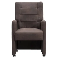 Eetkamerstoel Lucas - Stof - Bruin