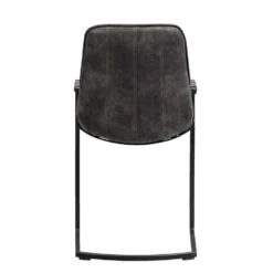 Eetkamerstoel Riv - Stof - Antraciet -Puur Woood Winkel 10302552 0900