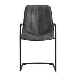 Eetkamerstoel Riv - Stof - Antraciet