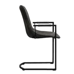 Eetkamerstoel Riv - Stof - Antraciet -Puur Woood Winkel 10302552 8000