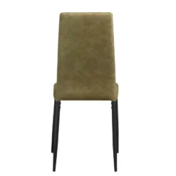 Eetkamerstoel Rowin - Stof - Olijfgroen -Puur Woood Winkel 10302652 0900