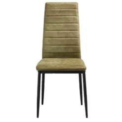 Eetkamerstoel Rowin - Stof - Olijfgroen