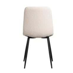 Eetkamerstoel Mimosa - Stof - Crème -Puur Woood Winkel 10302685 0900