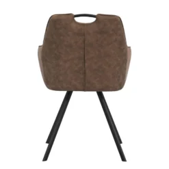 Eetkamerstoel Jesse Met Armleuning - Cognac -Puur Woood Winkel 10307046 0900