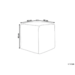 Beliani Poef HARNAI - Wit Katoen -Puur Woood Winkel 109977d402414c309fc2d4bd0ae5a647 1