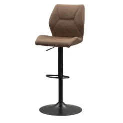 Barkruk Jesse - Verstelbaar - Cognac -Puur Woood Winkel 11159002 0301