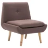 VidaXL Fauteuil Stof Bruin