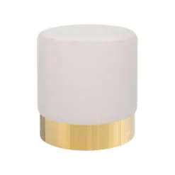 Beliani Poef SOPHIA - Roze Fluweel