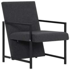 VidaXL Fauteuil Stof Grijs