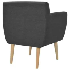 VidaXL Fauteuil Stof Donkergrijs -Puur Woood Winkel 1191815885 0103