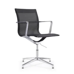 Design Vergaderstoel Monaco - Zwart