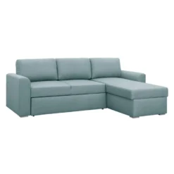 Slaapbank Bern Met Opbergruimte - Grijs/groen - 85x226x165 Cm -Puur Woood Winkel 12600390 0300