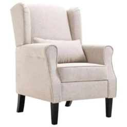 VidaXL Fauteuil Stof Beige