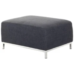 Beliani Ottomaan OSLO - Grijs Polyester