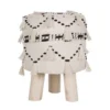 Beliani Hocker THONDI - Beige Katoen