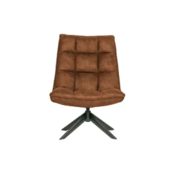 WOOOD Jouke Draaifauteuil - Kunstleer - Cognac - 97x70x85 -Puur Woood Winkel 1697548865 0103