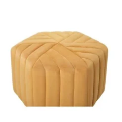 Beliani Poef MURIETTA - Geel Fluweel -Puur Woood Winkel 16aff041600b46b1a2e4ce62298f01c7