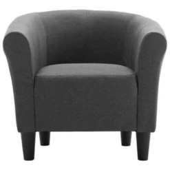 VidaXL Fauteuil Stof Donkergrijs -Puur Woood Winkel 1704869404 0103