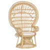 Beliani Fauteuil EMMANUELLE - Beige Rotan