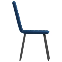 VidaXL Eetkamerstoelen 2 St Fluweel Blauw -Puur Woood Winkel 1789908605 0103