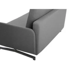 Beliani Tweezitsbank - BELFAST Grijs Polyester -Puur Woood Winkel 17989dad56e445479498653a97e6c73c