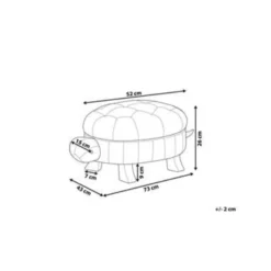 Beliani Dierenhocker TURTLE - Groen Kunstleer -Puur Woood Winkel 184fa00176924012bd3392214f2ae1c6