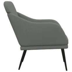 VidaXL Fauteuil 63x76x80 Cm Stof Donkergrijs -Puur Woood Winkel 18b47bd306a04ed9a57ef1c2758ba8be