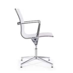 Design Vergaderstoel Monaco - Wit -Puur Woood Winkel 1964755442 0102