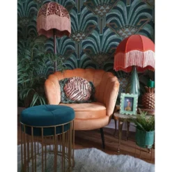 Beliani Hocker LUBBOCK - Blauw Fluweel 7 Beliani Hocker LUBBOCK - Blauw Fluweel -Puur Woood Winkel 1976426725 0103