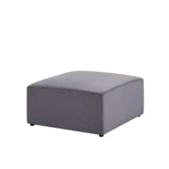 Beliani Ottomaan LEMVIG - Grijs Corduroy -Puur Woood Winkel 1bab4f7f326c42aeaa34ef7d005bcd4b