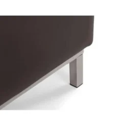 Beliani Ottomaan OSLO - Bruin Leer -Puur Woood Winkel 1c6dd1e3655c4c9abfc56082fcabbab3