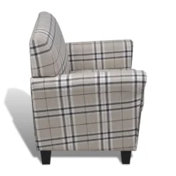 VidaXL Fauteuil Met Kussen Stof Crème -Puur Woood Winkel 1f34dd9d49b64ae382a26678fb20112c