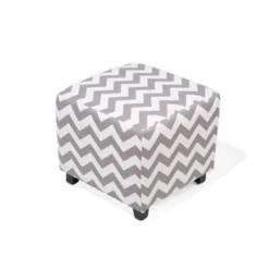 Beliani Poef KANSAS - Grijs Katoen -Puur Woood Winkel 22f25ef1209e44aeb045ed69744bcda4