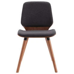 VidaXL Eetkamerstoelen 2 St Stof Grijs -Puur Woood Winkel 25661acd4ace48e685c5b80e8b997779