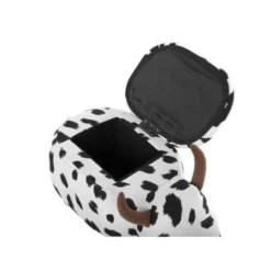 Beliani Dierenhocker COW - Zwart Polyester -Puur Woood Winkel 2865e37fc30f4e2ca83ba60dc3603a1a