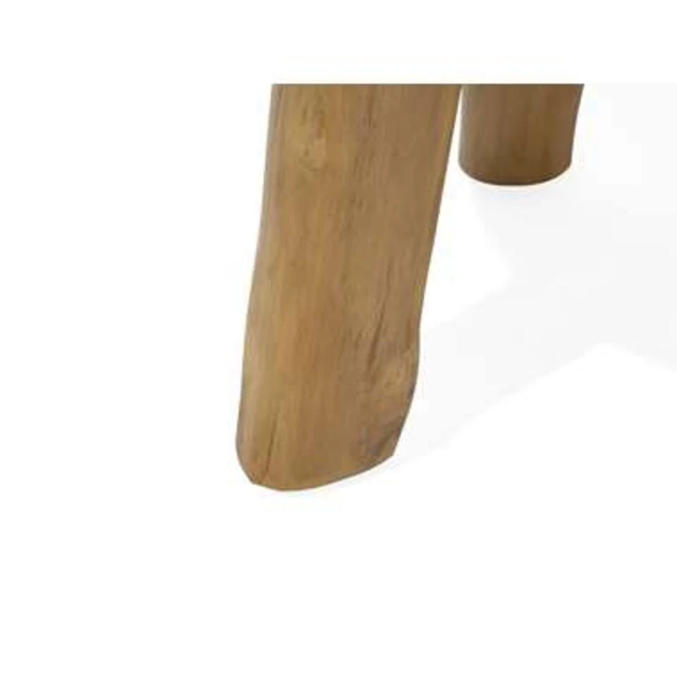 Beliani Bijzettafel KELSEY - Lichte Houtkleur Teakhout 3 Beliani Bijzettafel KELSEY - Lichte Houtkleur Teakhout - Afbeelding 3