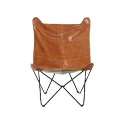 Beliani Fauteuil NYBRO - Bruin Kunstleer -Puur Woood Winkel 2bd39d7ee10c41ca84dc3c58fdb038cc