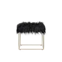 Beliani Hocker MANHATTAN - Zwart Polyester -Puur Woood Winkel 2c7a60e2d3f144968d70bb0765f26efe