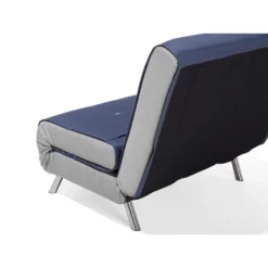 Beliani Slaapbank - FARRIS Blauw Polyester -Puur Woood Winkel 3001bac663b44eecb2cd6f384f460208