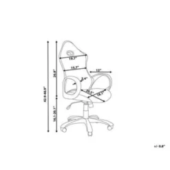 Beliani Bureaustoel ICHAIR - Blauw Polyester -Puur Woood Winkel 313ef94026f64c95820b16a2c7ef39d5