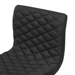 Beliani Barkruk ORLANDO - Zwart Polyester -Puur Woood Winkel 336aa7204cda45ec9c14084d027113c0