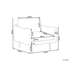 Beliani Fauteuil VINTERBRO - Grijs Fluweel -Puur Woood Winkel 3388dacb48364d0fa6777f7818b5e300